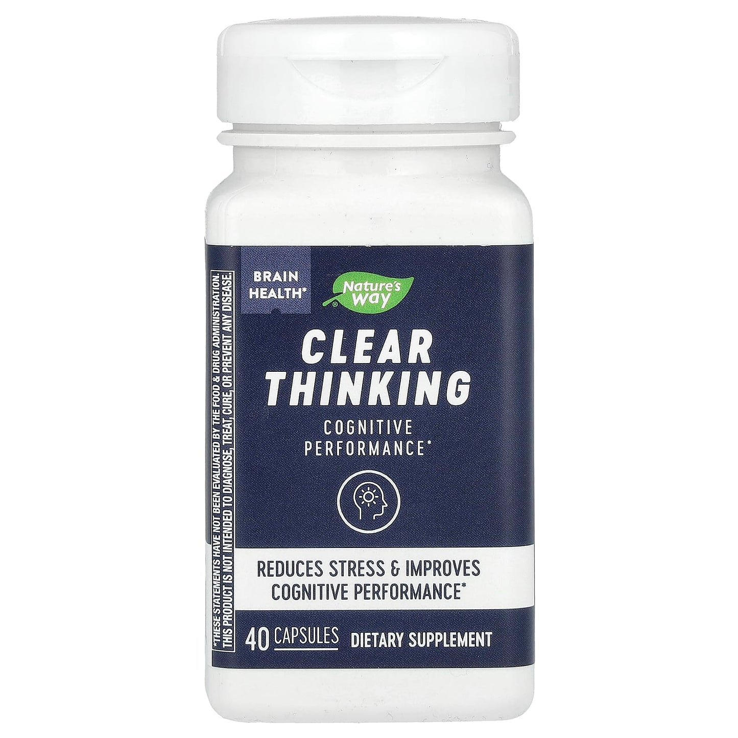 Nature's Way, Brain Health, Clear Thinking, 40 Capsules - Image 1