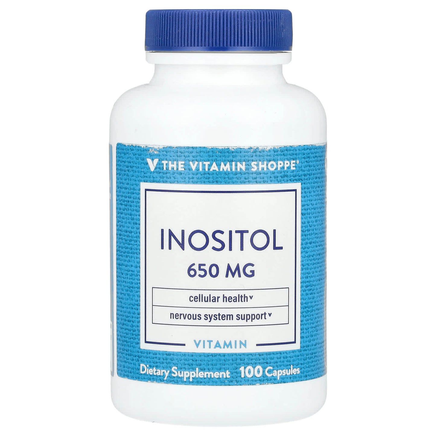 The Vitamin Shoppe, Inositol, 650 mg, 100 Capsules - Image 1