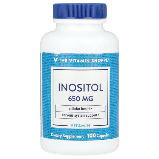 The Vitamin Shoppe, Inositol, 650 mg, 100 Capsules - Image 1