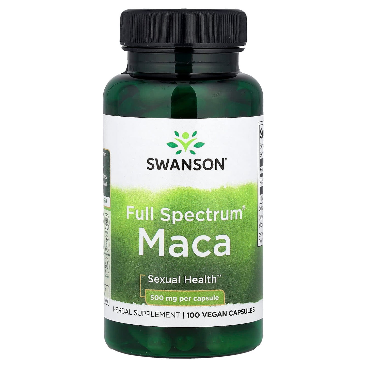 Swanson, Full Spectrum® Maca, 500 mg, 100 Vegan Capsules - Image 1