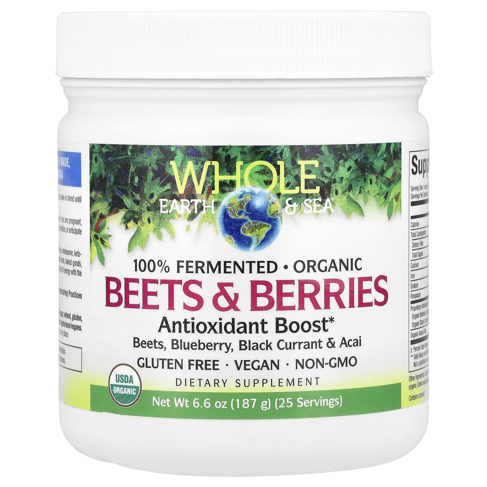 Natural Factors, Whole Earth & Sea®, Beets & Berries , 6.6 oz (187 g) - Image 1