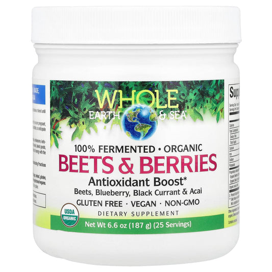 Natural Factors, Whole Earth & Sea®, Beets & Berries , 6.6 oz (187 g) - Image 1