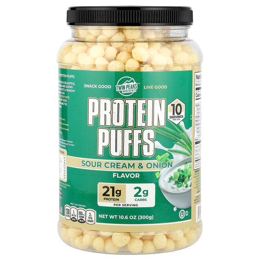 Twin Peaks, Protein Puffs, Sour Cream & Onion, 10.6 oz (300 g) - Image 1