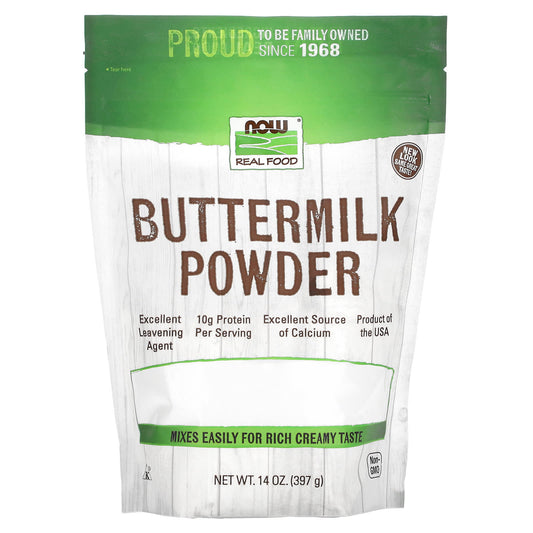 NOW Foods, Real Food, Buttermilk Powder, 14 oz (397 g) - Image 1