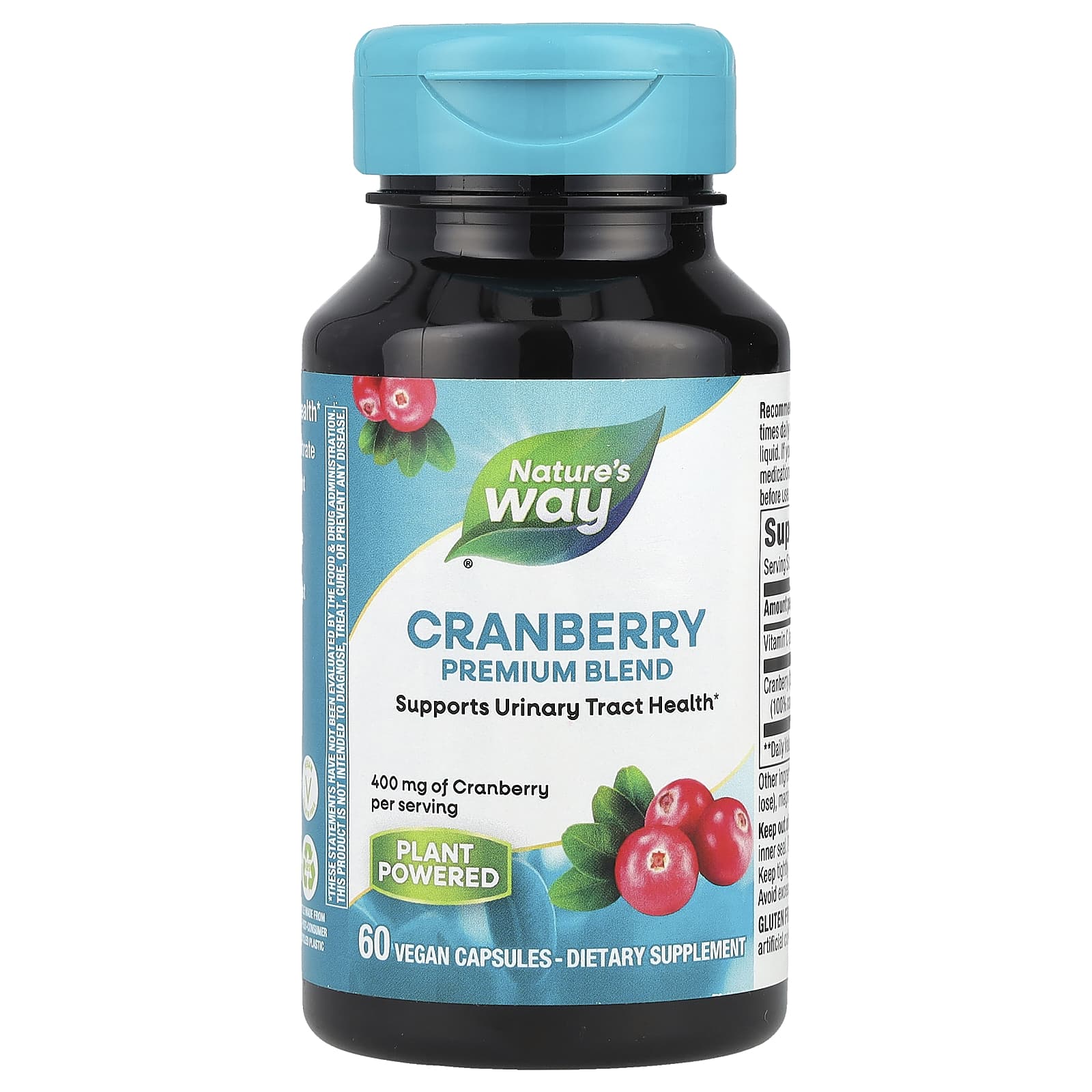 Nature's Way, Cranberry, Premium Blend, 60 Vegan Capsules - Image 1