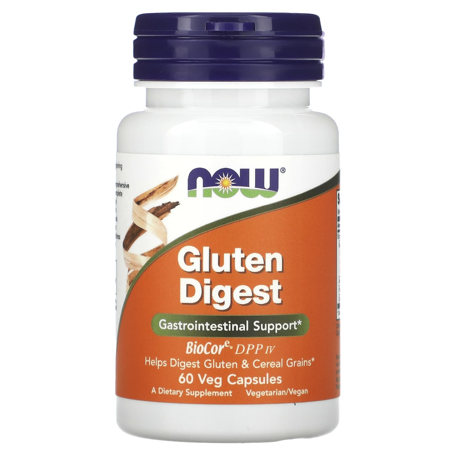 NOW Foods, Gluten Digest, 60 Veg Capsules - Image 1
