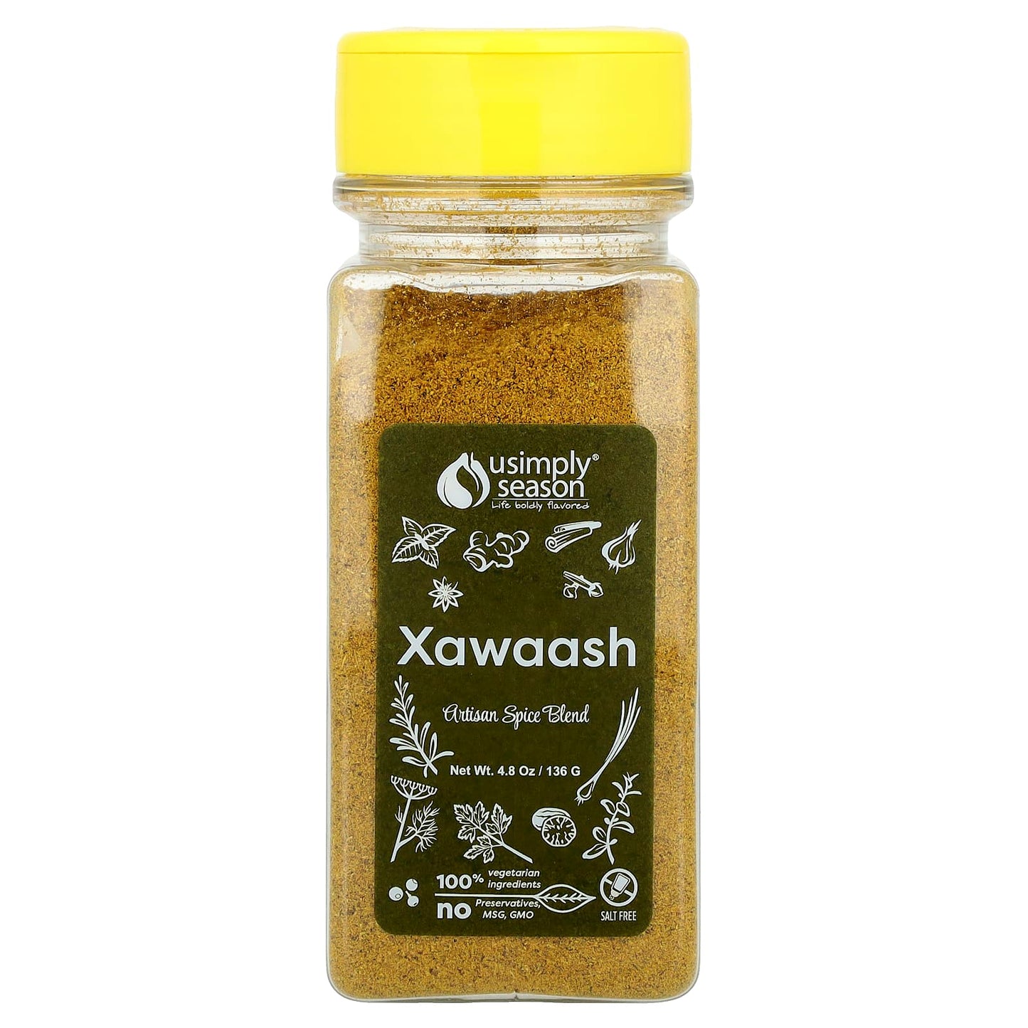 USimplySeason, Artisan Spice Blend, Xawaash, 4.8 oz (136 g) - Image 1