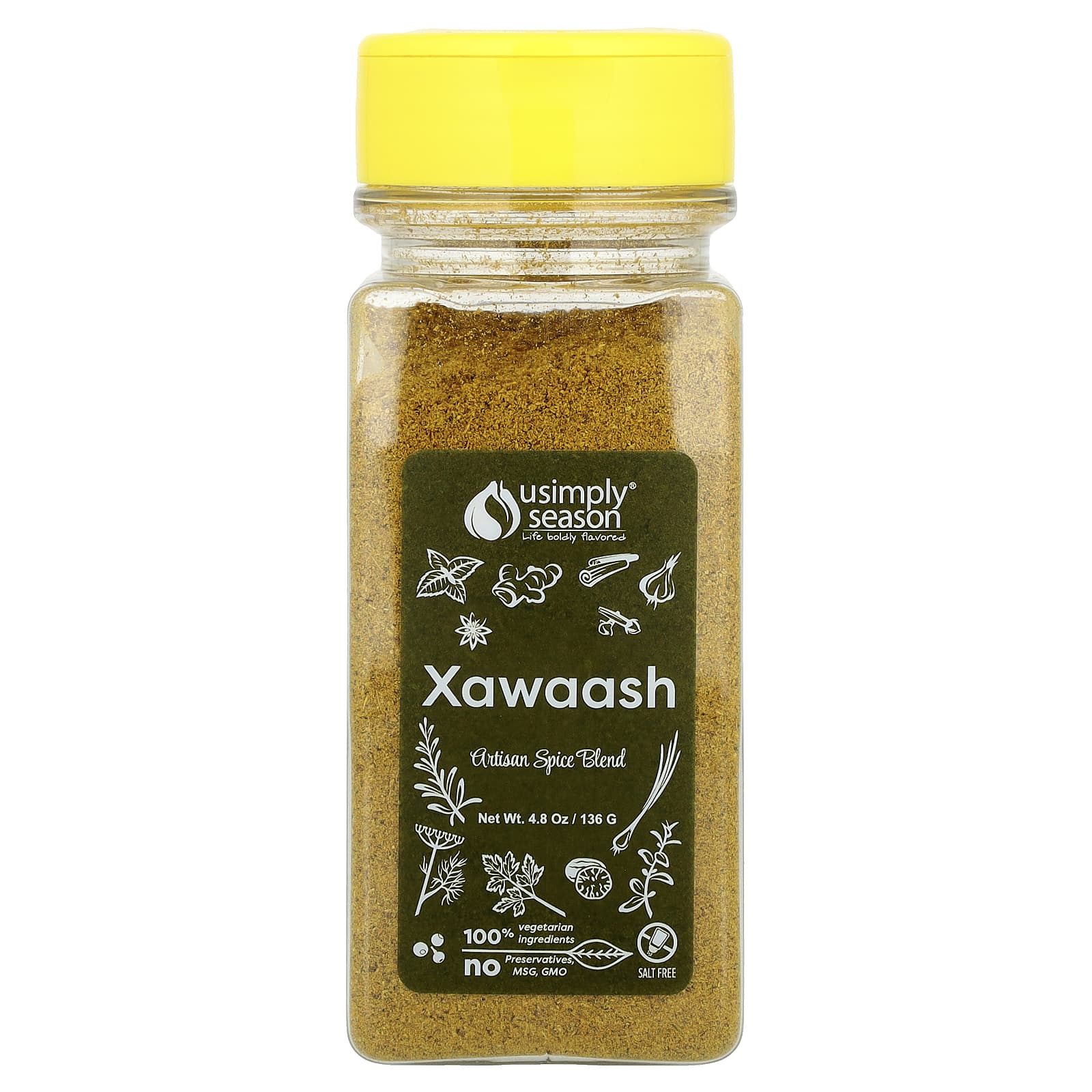 USimplySeason, Artisan Spice Blend, Xawaash, 4.8 oz (136 g) - Image 1