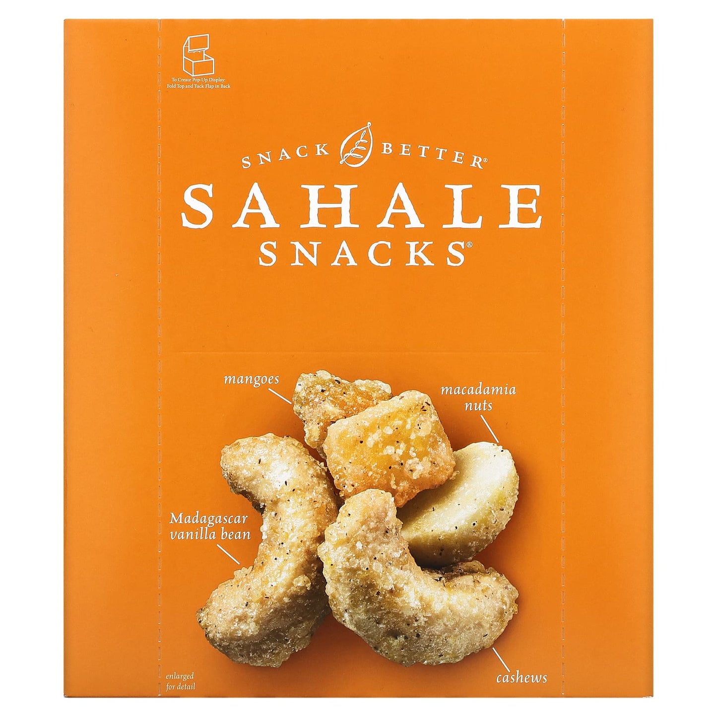 Sahale Snacks, Glazed Mix, Tangerine Vanilla Cashew-Macadamia, 9 Packs, 1.5 oz (42.5 g) Each - Image 1