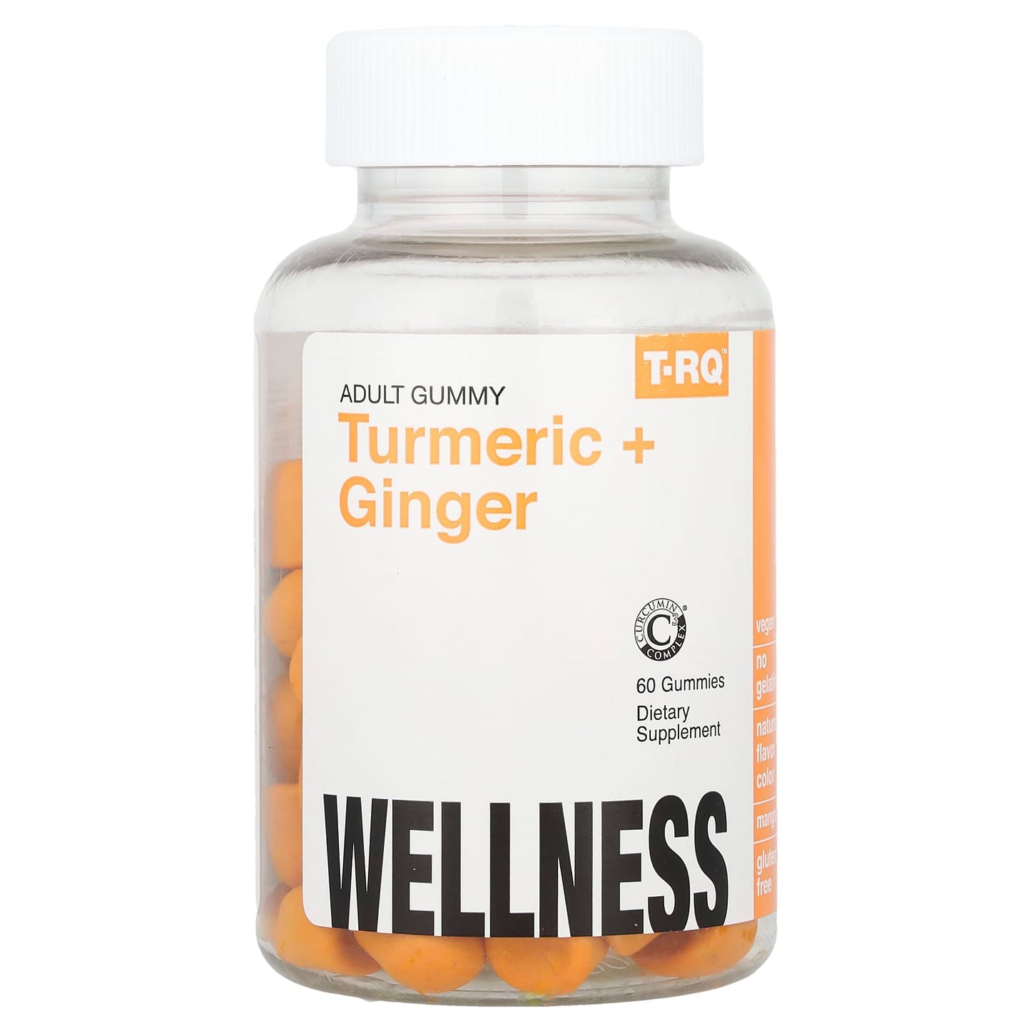 T-RQ, Adult Gummy, Turmeric + Ginger, 60 Gummies - Image 1