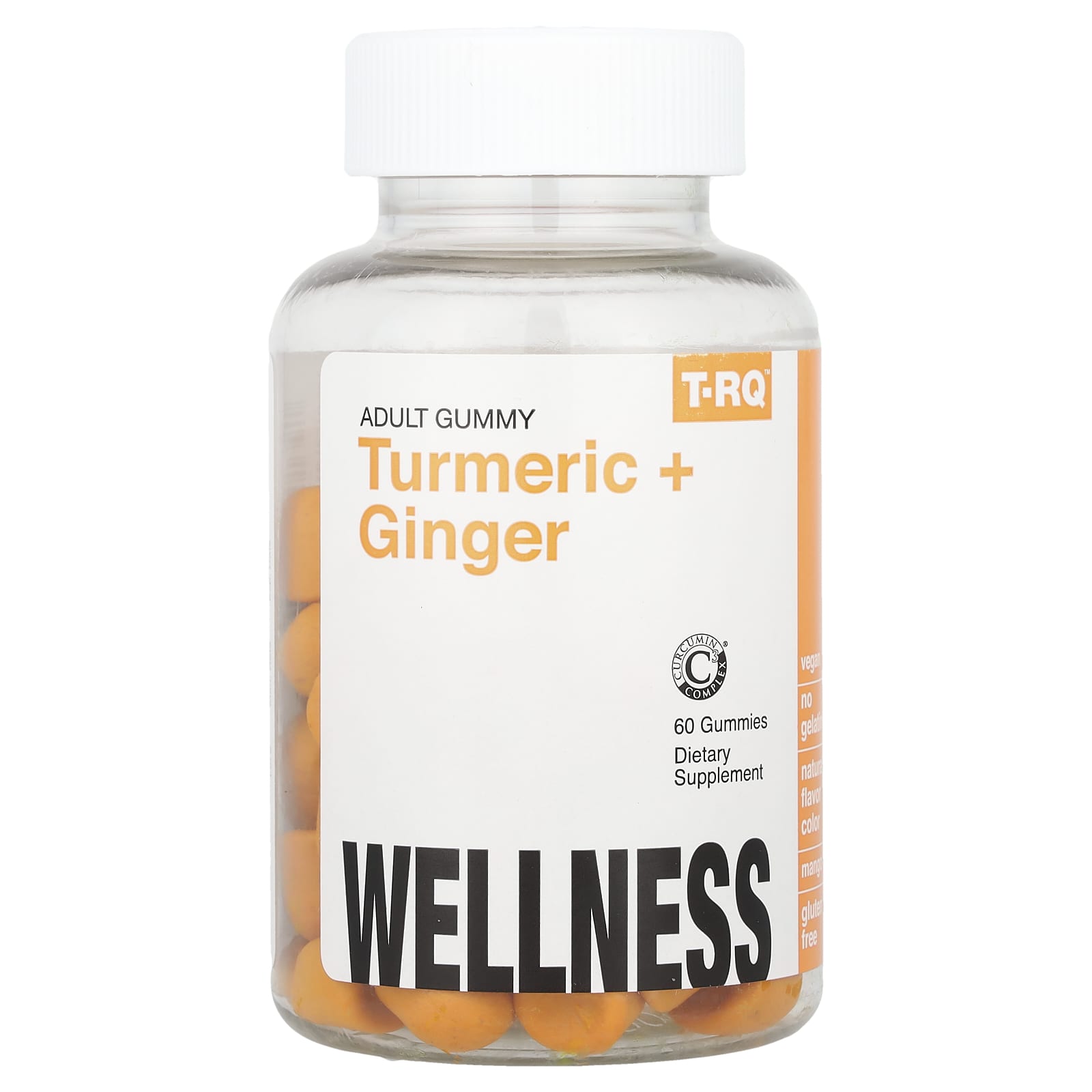 T-RQ, Adult Gummy, Turmeric + Ginger, 60 Gummies - Image 1
