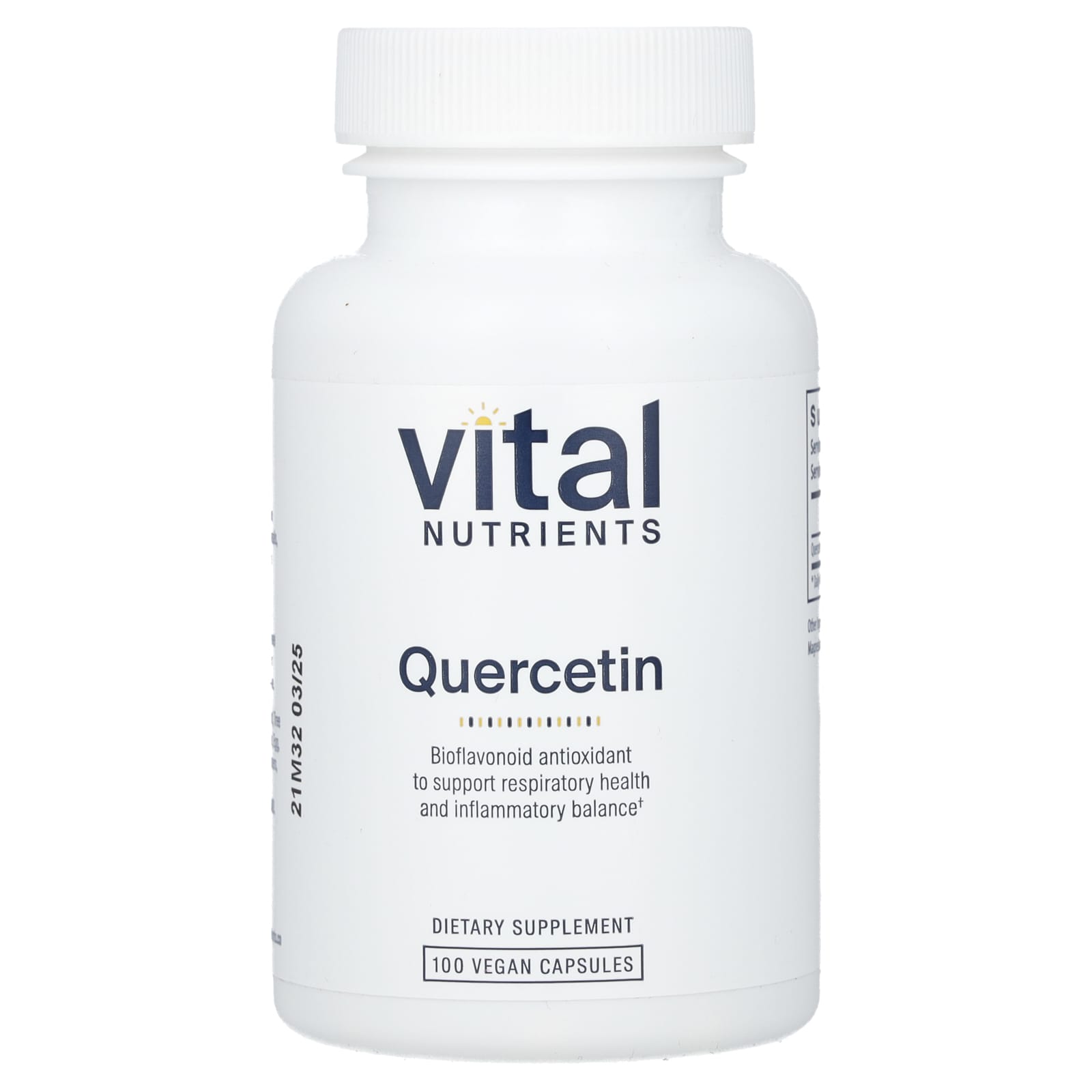 Vital Nutrients, Quercetin, 100 Vegan Capsules (250 mg per Capsule) - Image 1