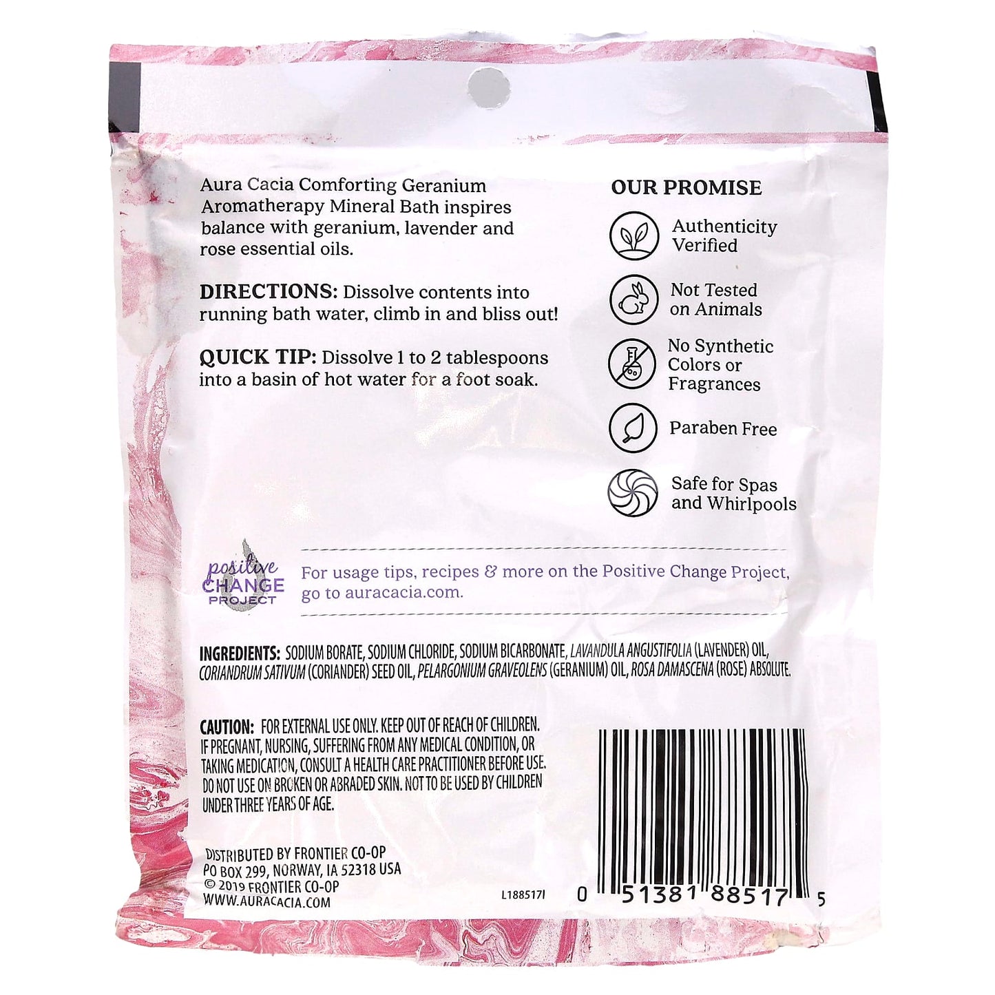 Aura Cacia Aromatherapy Mineral Bath for Relaxation & Balance - Image 2