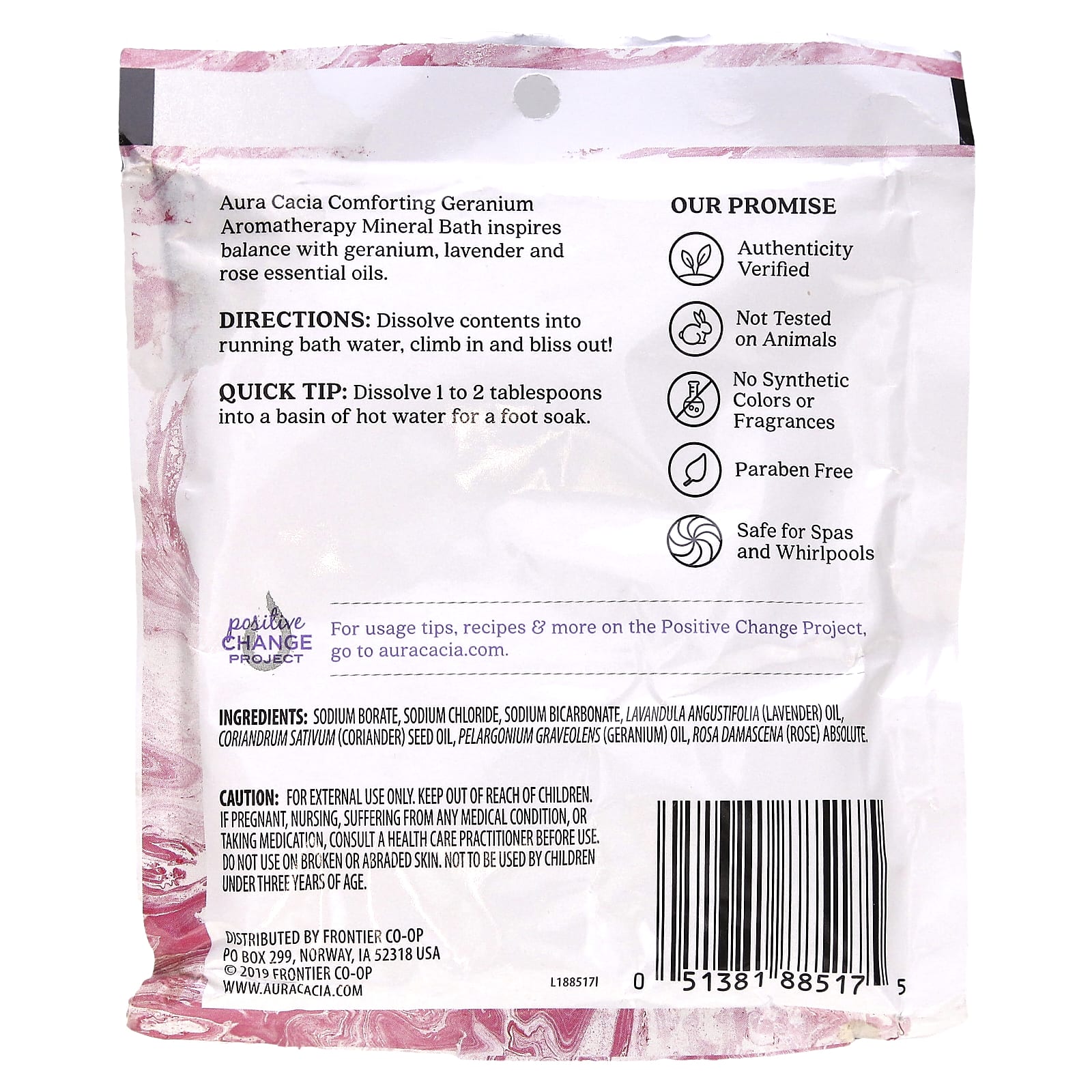 Aura Cacia Aromatherapy Mineral Bath for Relaxation & Balance - Image 2