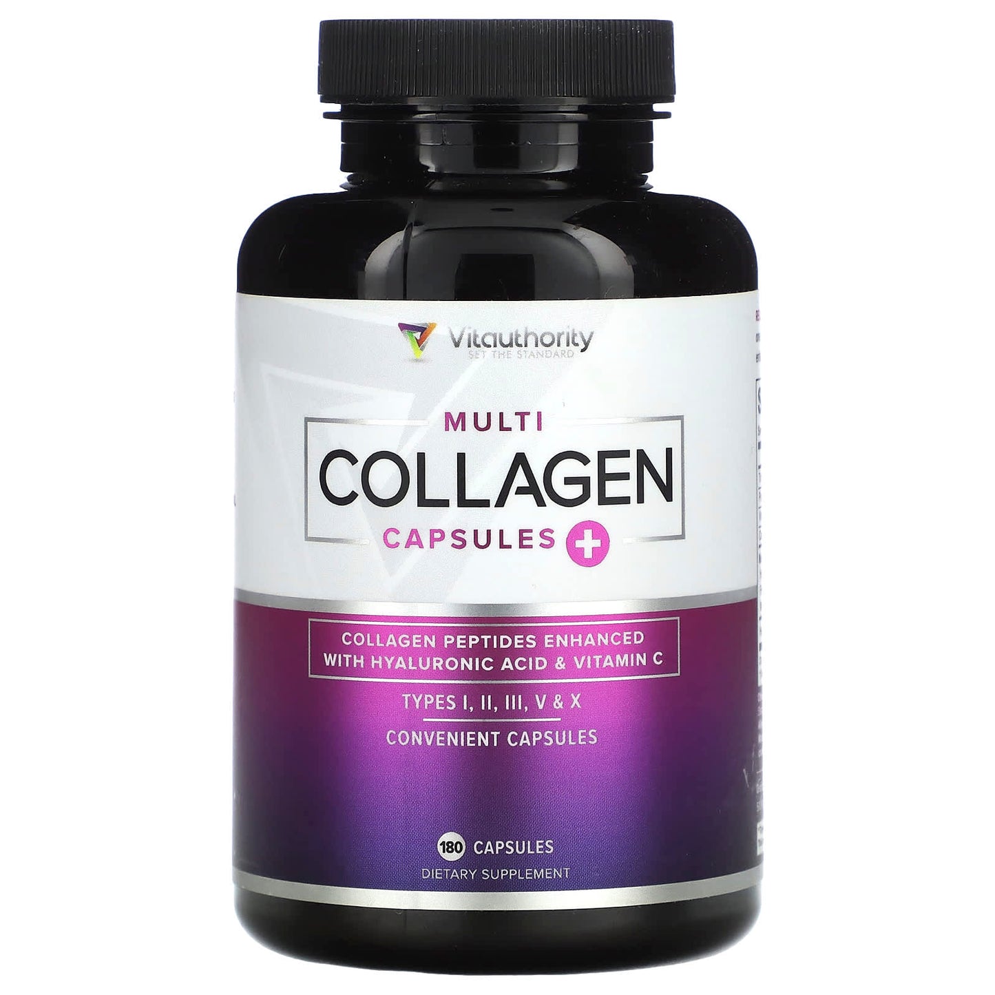 Vitauthority, Multi Collagen Capsules+, 180 Capsules - Image 1
