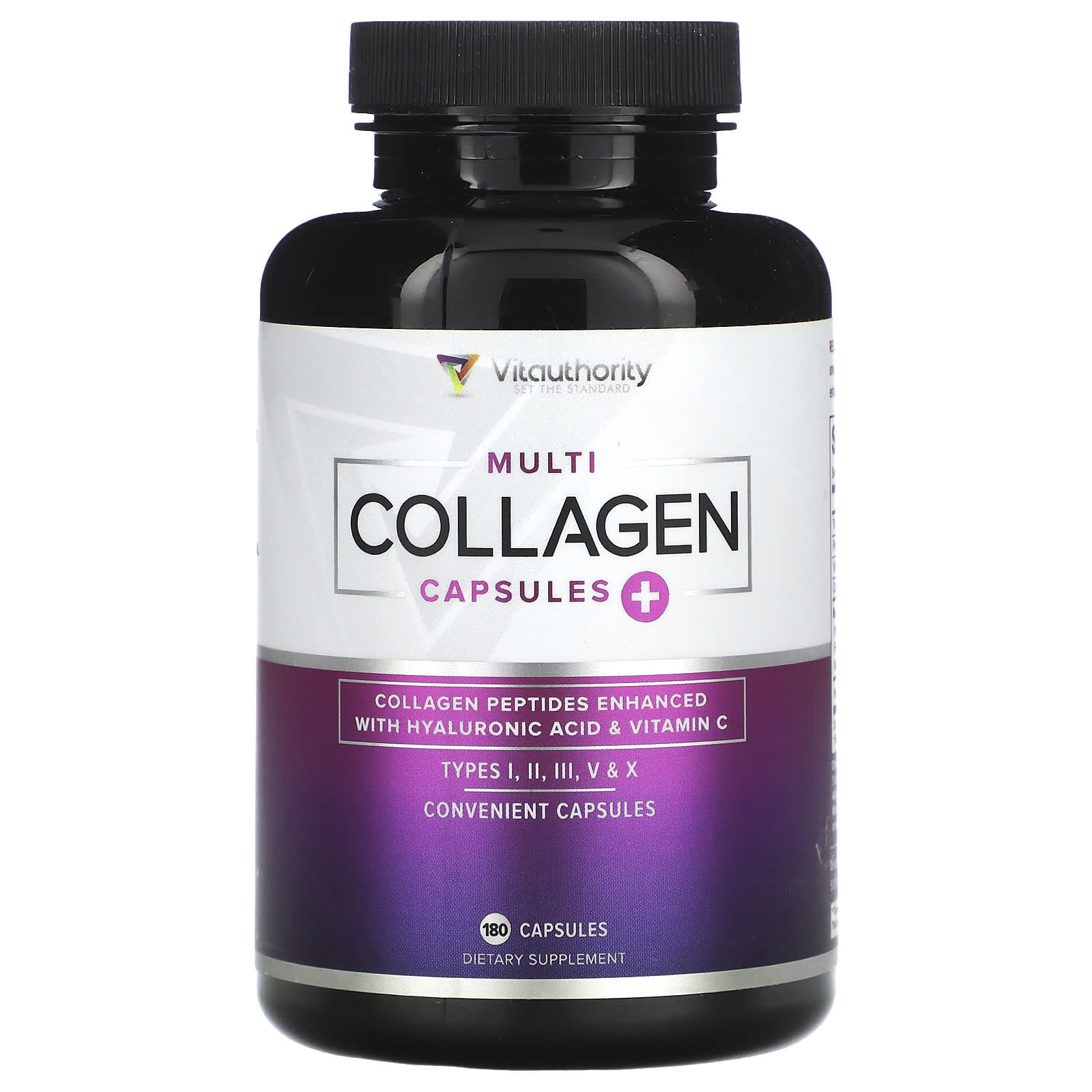 Vitauthority, Multi Collagen Capsules+, 180 Capsules - Image 1