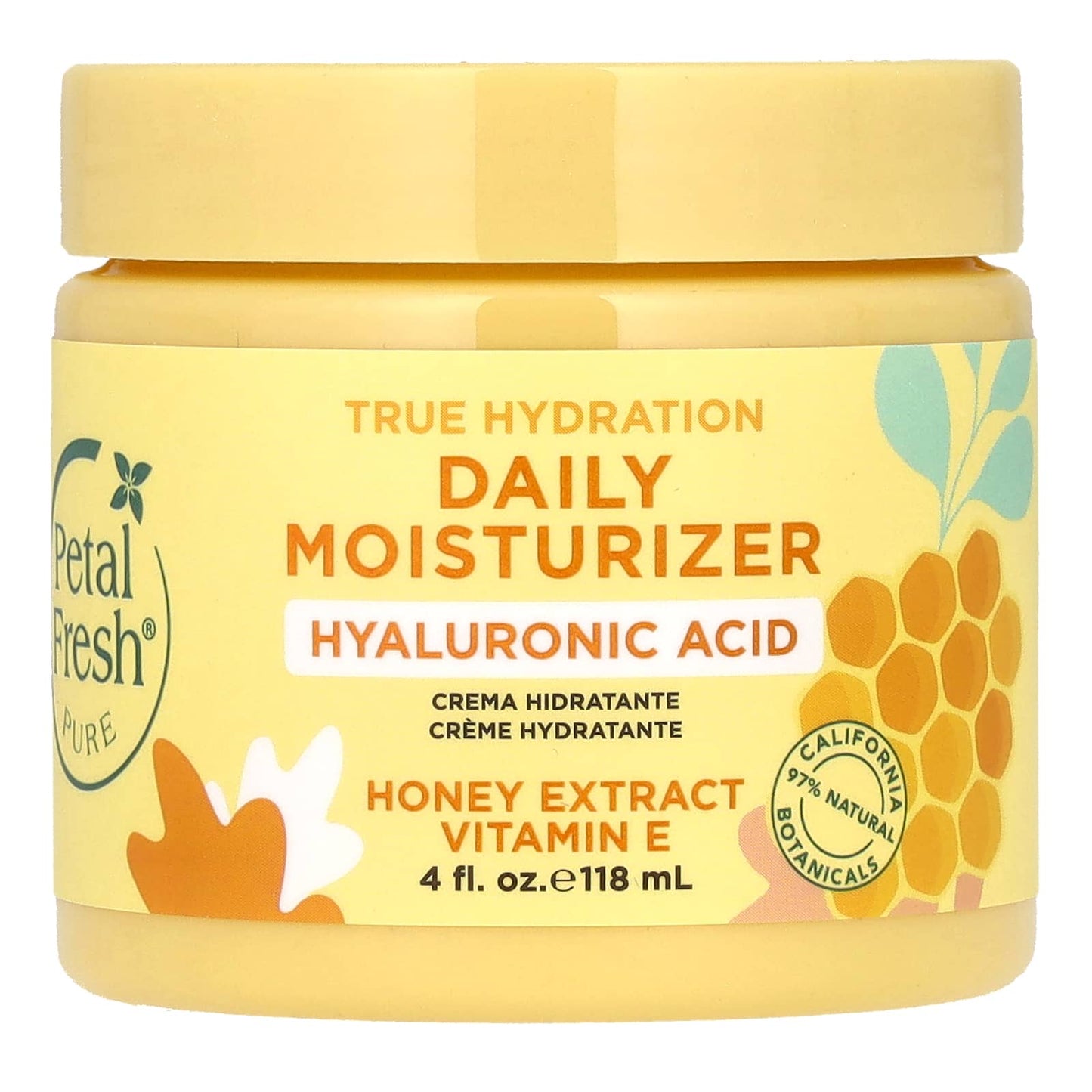 Petal Fresh, Pure, True Hydration Daily Moisturizer, Honey Extract, Vitamin E, 4 fl oz (118 ml) - Image 1