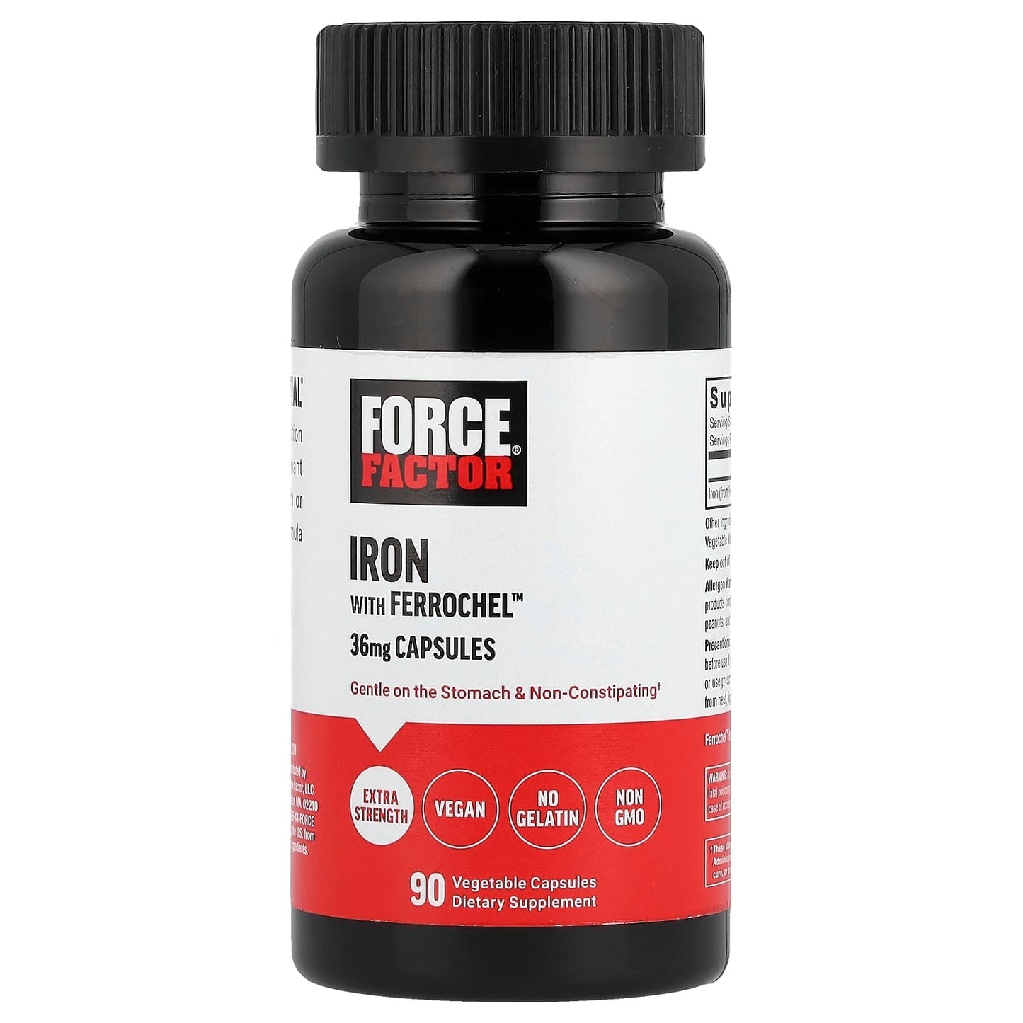 Iron Supplement for Men & Women - 36mg Ferrochel Iron Capsules - Image 1