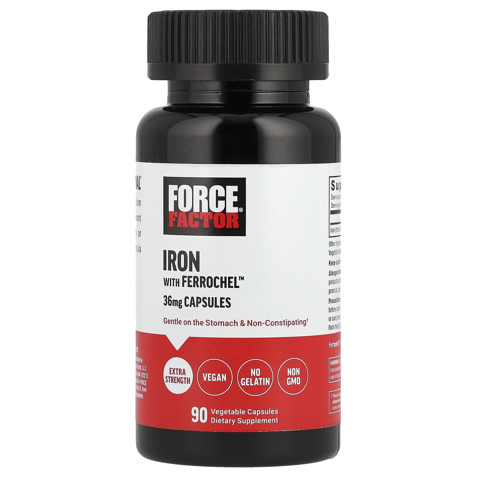 Iron Supplement for Men & Women - 36mg Ferrochel Iron Capsules - Image 1