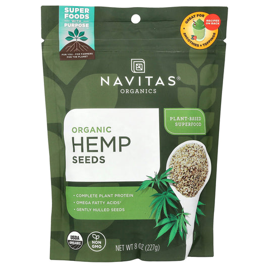 Navitas Organics, Organic Hemp Seeds, 8 oz (227 g) - Image 1