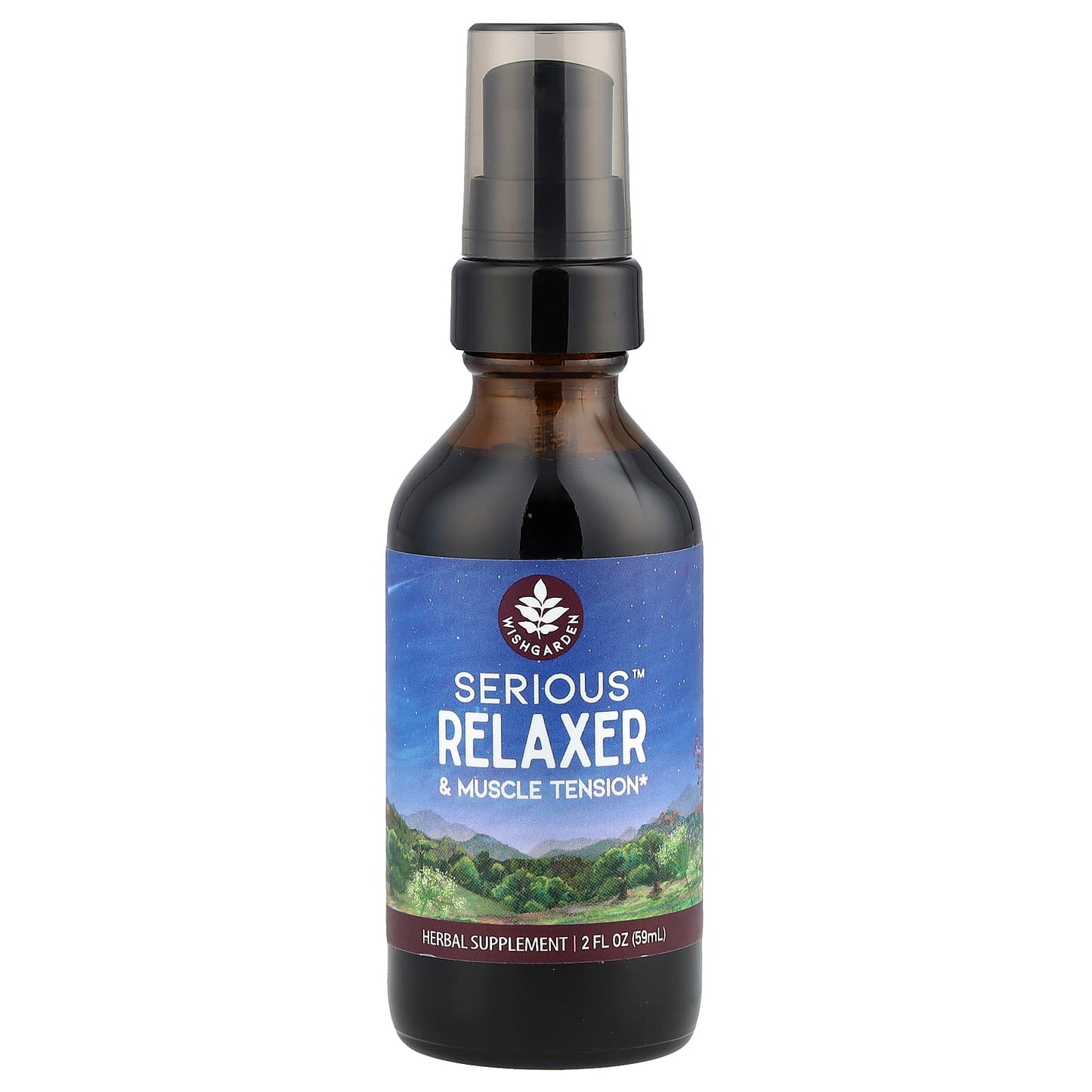 WishGarden Herbs, Serious™ Relaxer & Muscle Tension, 2 fl oz (59 ml) - Image 1