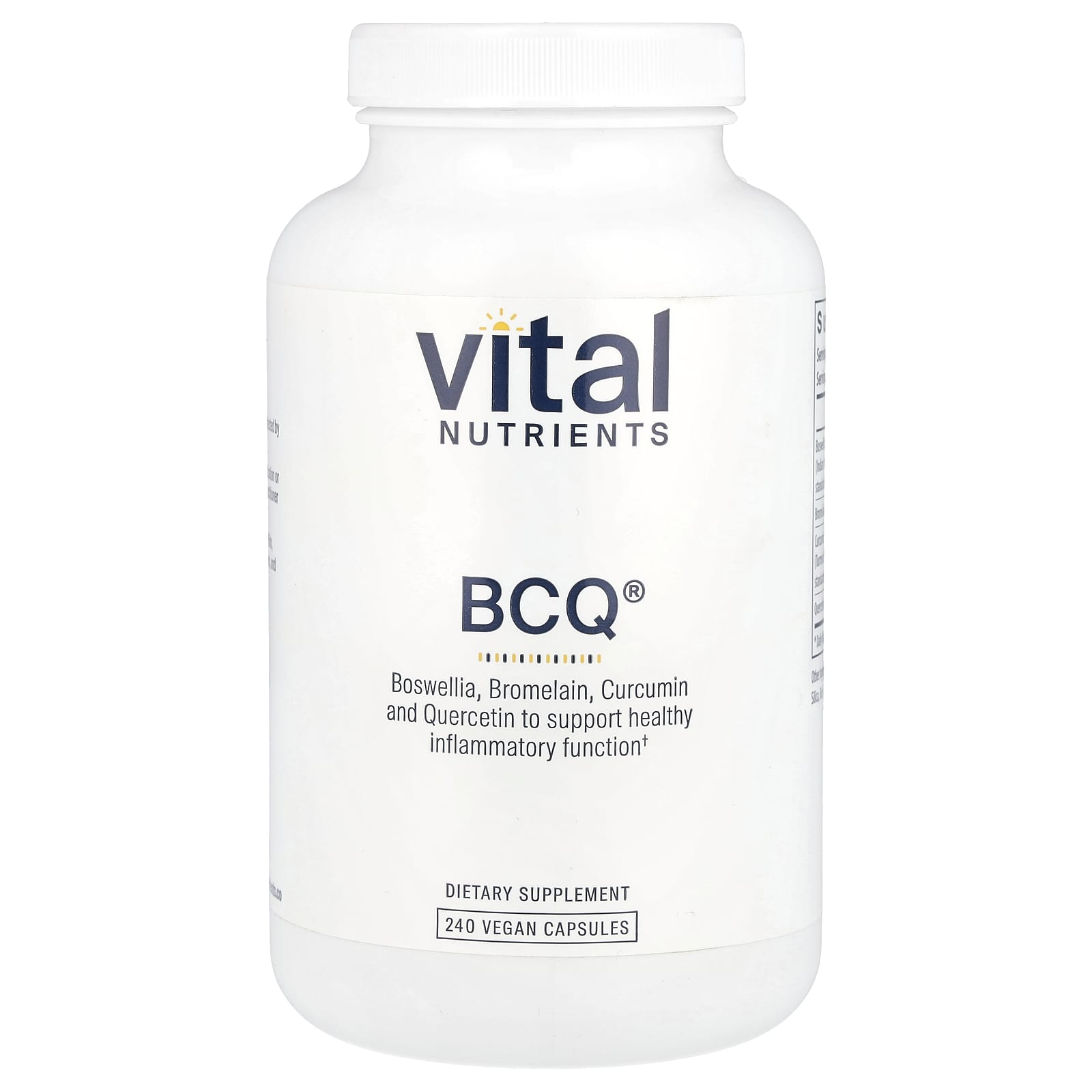 Vital Nutrients, BCQ®, 240 Vegan Capsules - Image 1