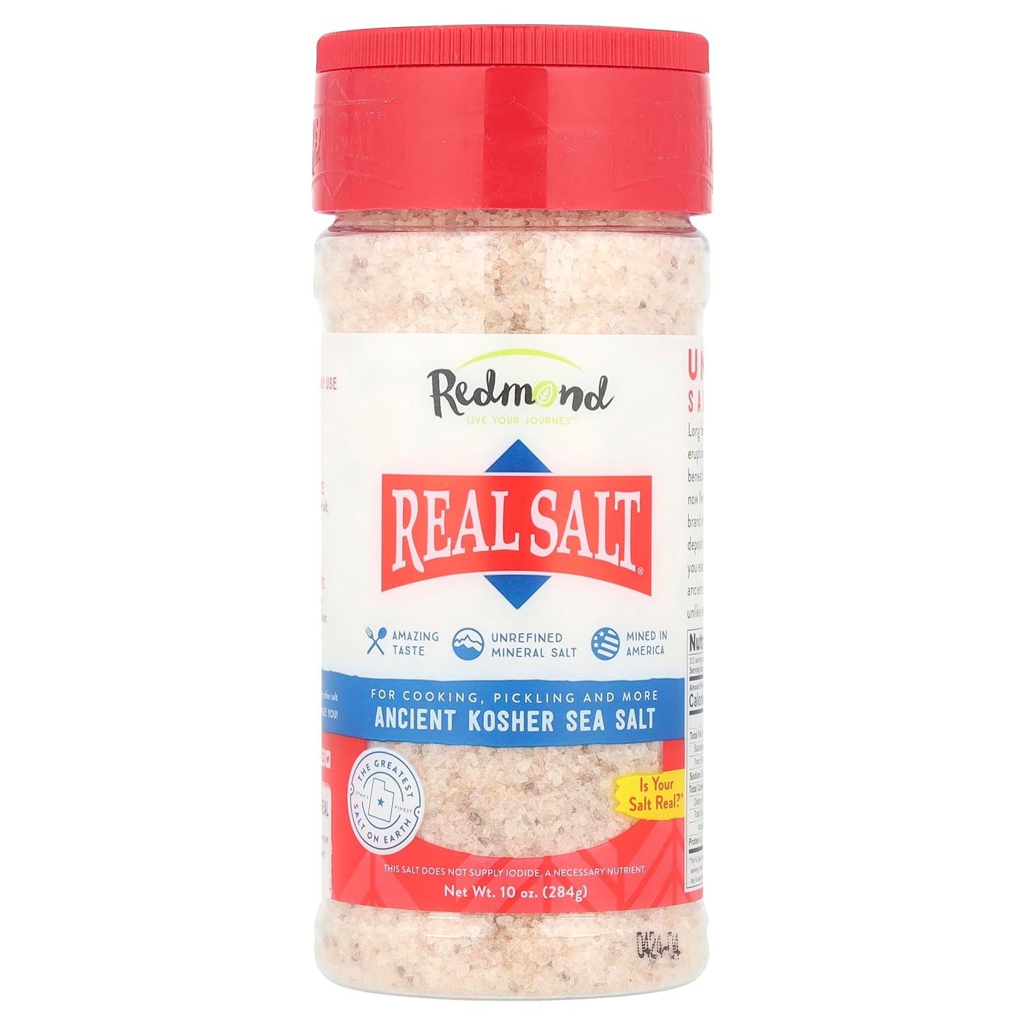 Redmond Trading Company, Real Salt®, Ancient Kosher Sea Salt, 10 oz (284 g) - Image 1