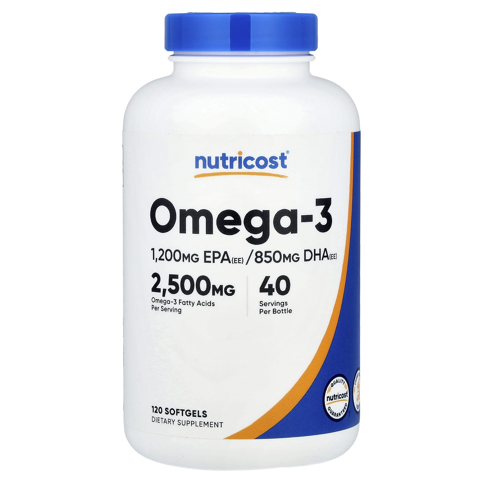 Nutricost, Omega-3, 120 Softgels - Image 1