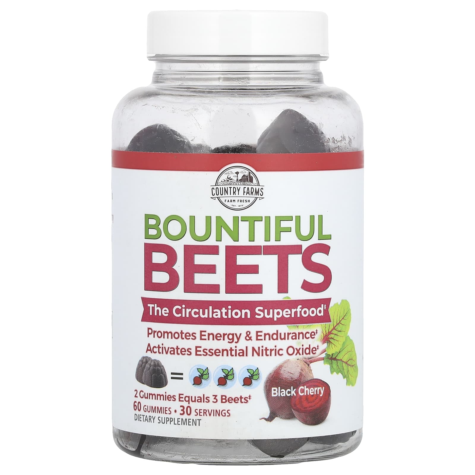 Revitalize Your Energy with Country Farms Bountiful Beets Gummies - Image 1