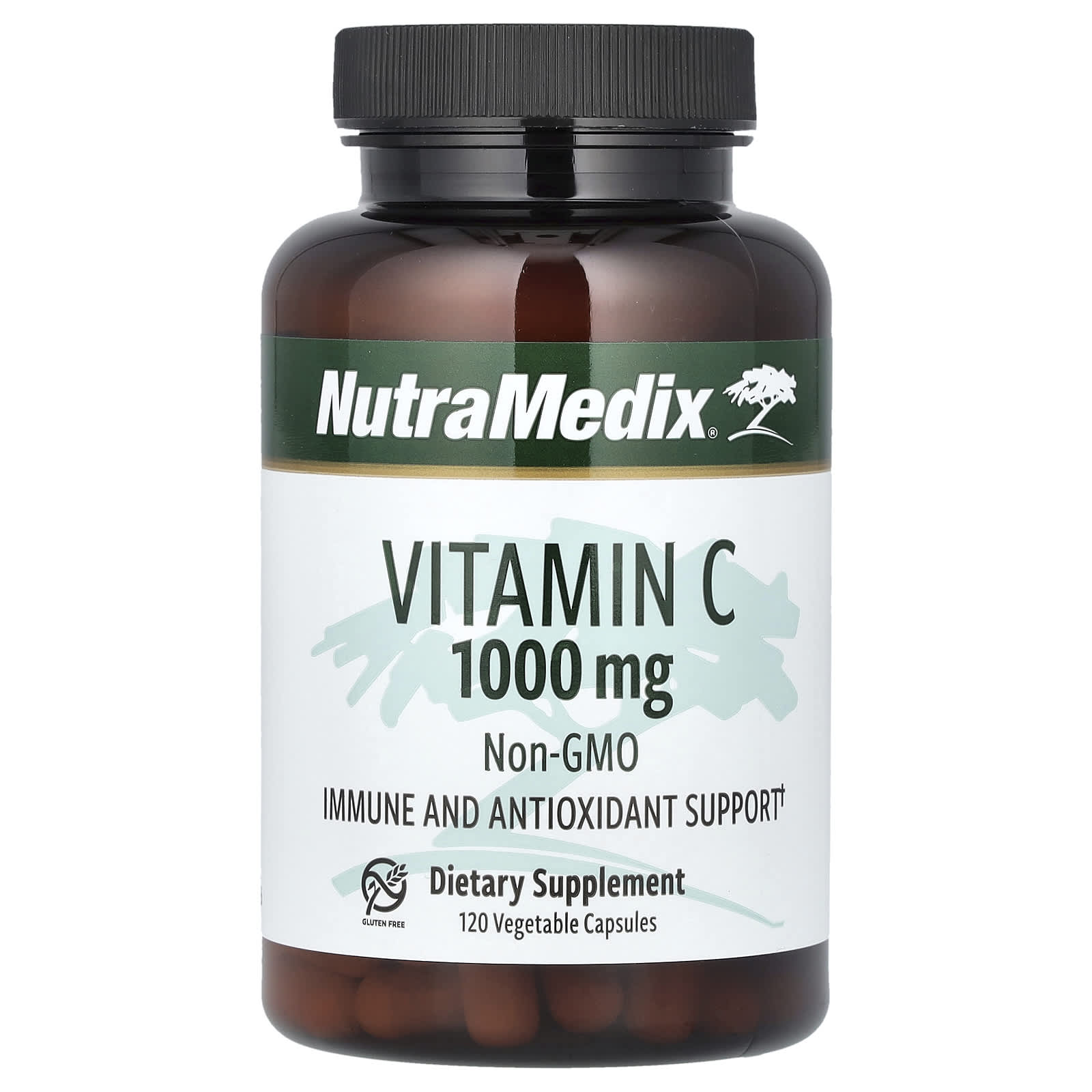NutraMedix, Vitamin C, 1,000 mg, 120 Vegetable Capsules - Image 1