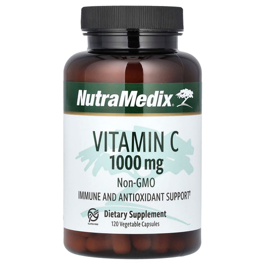NutraMedix, Vitamin C, 1,000 mg, 120 Vegetable Capsules - Image 1
