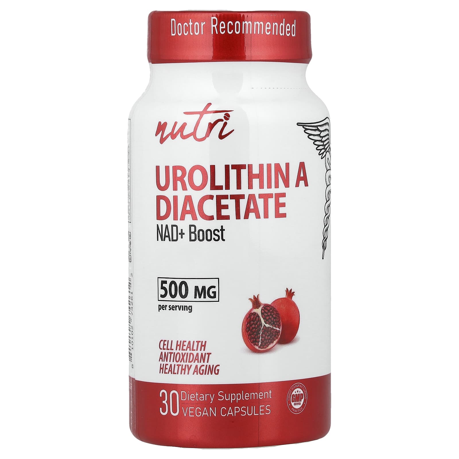Nutri, Urolithin A Diacetate, 30 Vegan Capsules (250 mg per Capsule) - Image 1