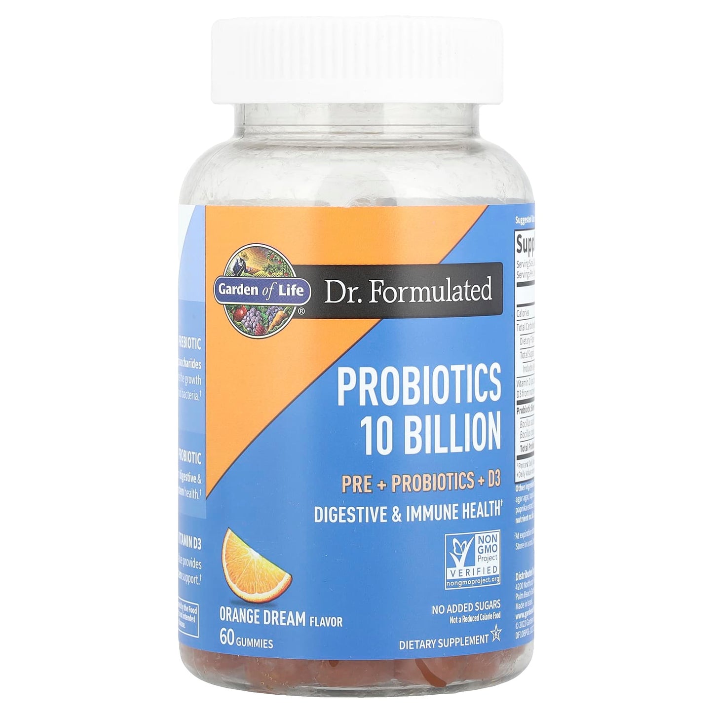 Garden of Life Orange Dream Probiotics, 10 Billion CFU, 60 Vegan Gummies - Image 1