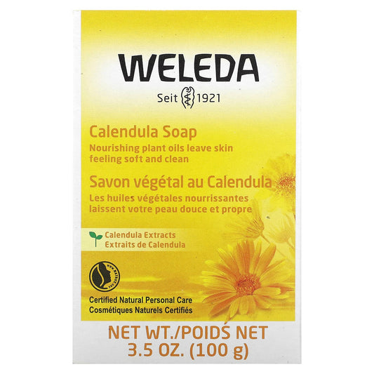 Weleda, Calendula Soap, Sensitive Skin, 3.5 oz (100 g) - Image 1