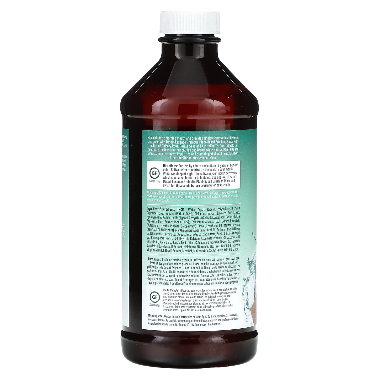 Minty Fresh Breath with Desert Essence Prebiotic Plant-Based Brushing Rinse - Image 2
