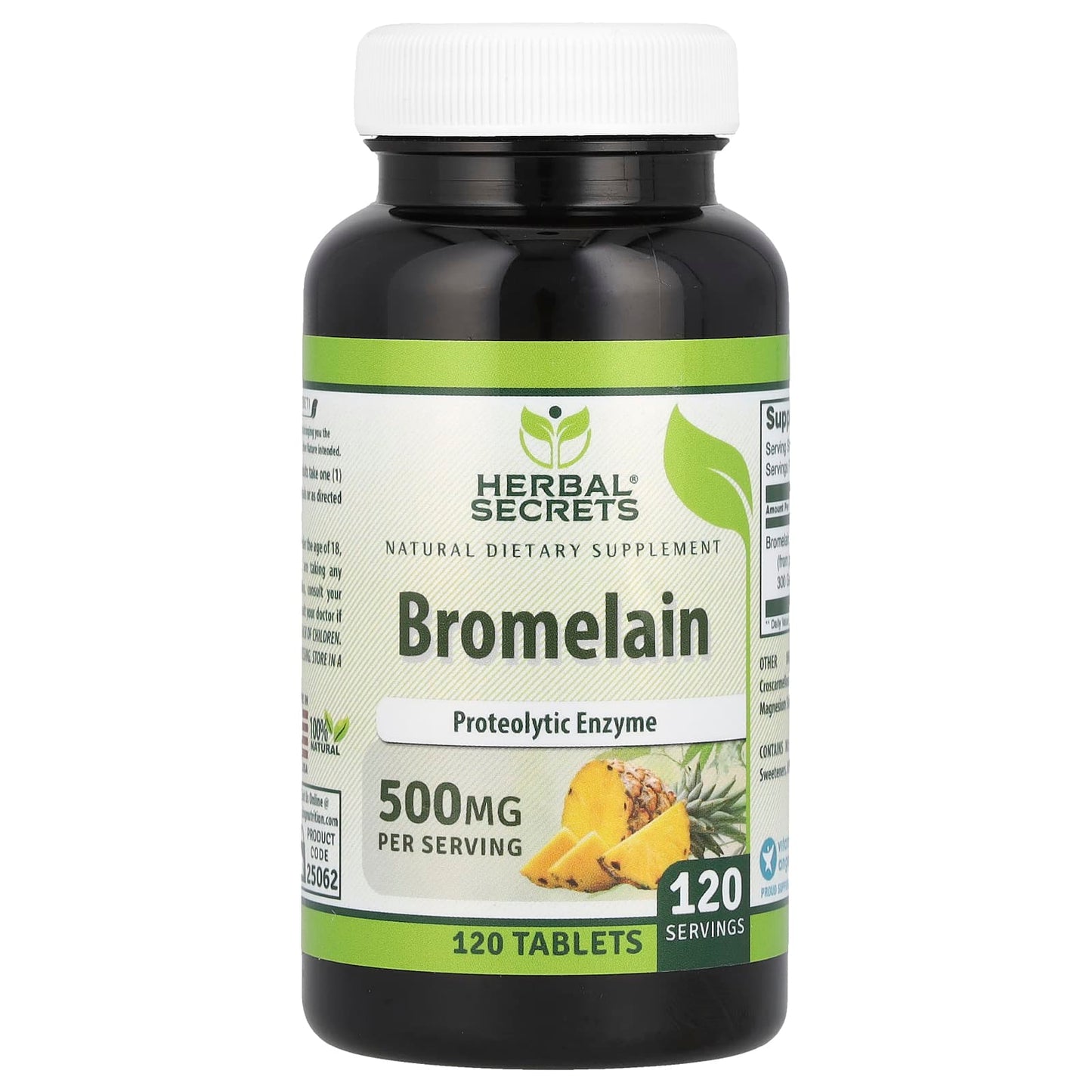 Bromelain Supplement, 500mg, Natural Enzyme for Digestive Health - Image 1