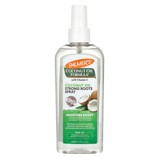 Palmer's, Coconut Oil Formula® with Vitamin E, Strong Roots Spray, Moisture Boost, 5.1 fl oz (150 ml) - Image 1