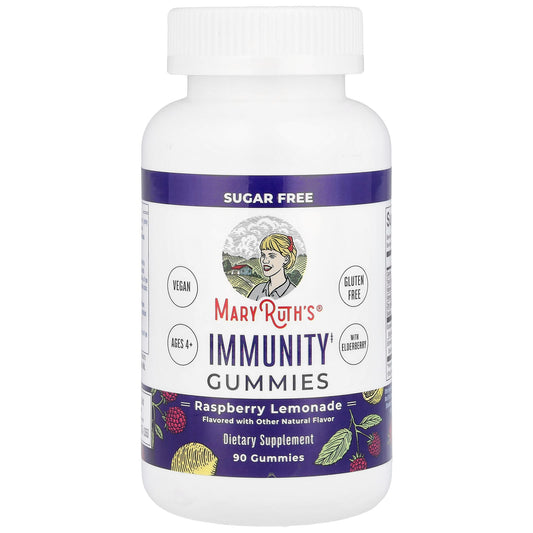 MaryRuth's, Immunity Gummies, Raspberry Lemonade, 90 Gummies - Image 1