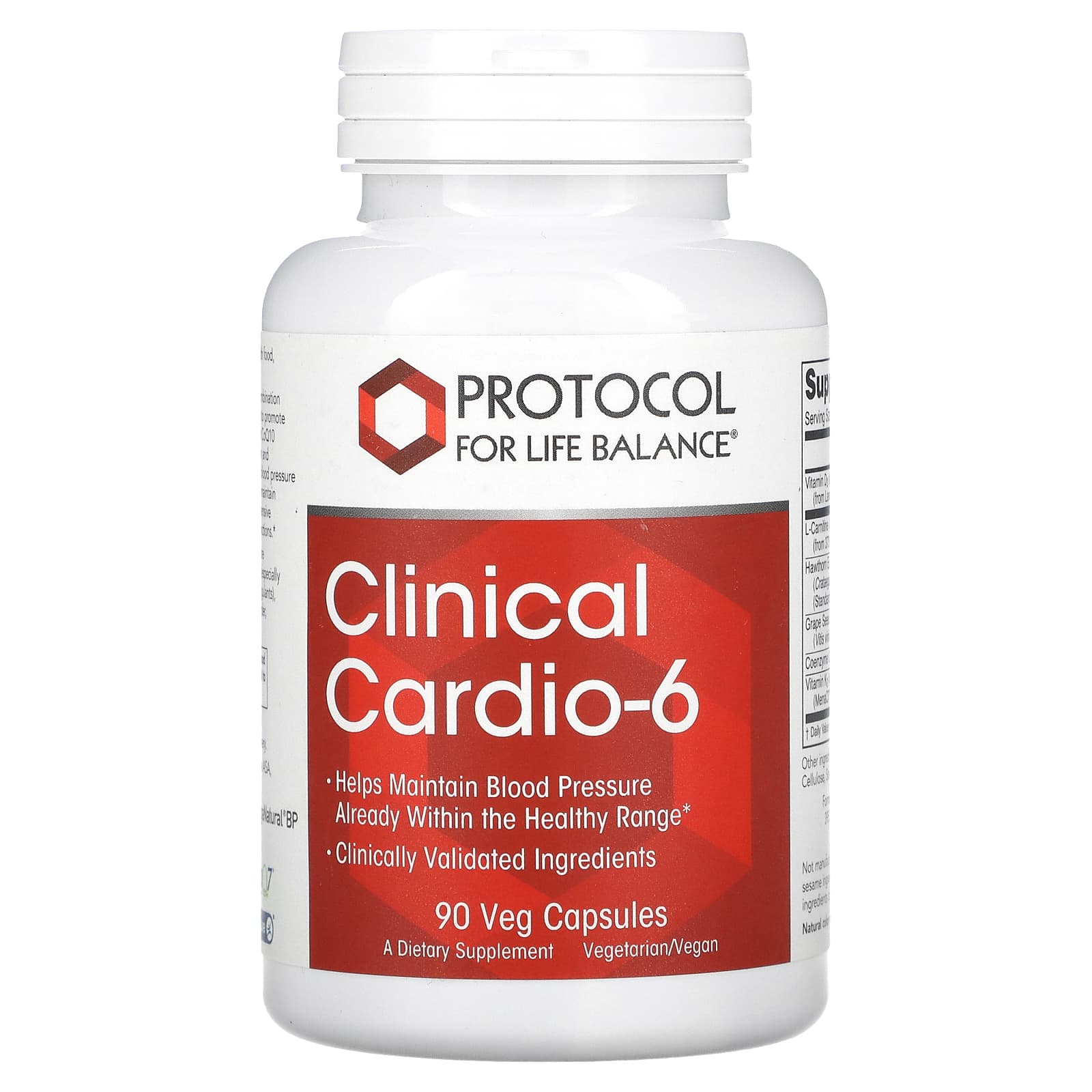 Protocol for Life Balance, Clinical Cardio-6, 90 Veg Capsules - Image 1