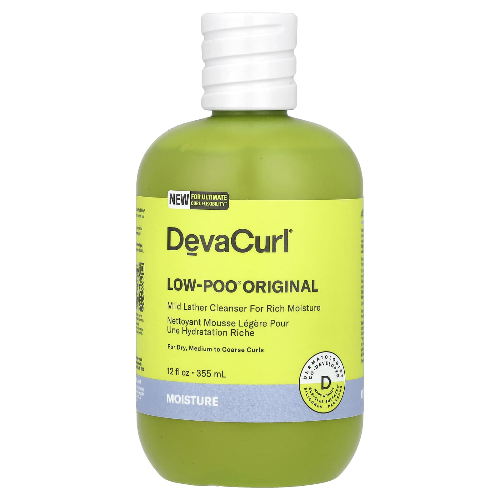 DevaCurl Low-Poo Original Cleanser for Dry to Coarse Curls 355ml - Image 1