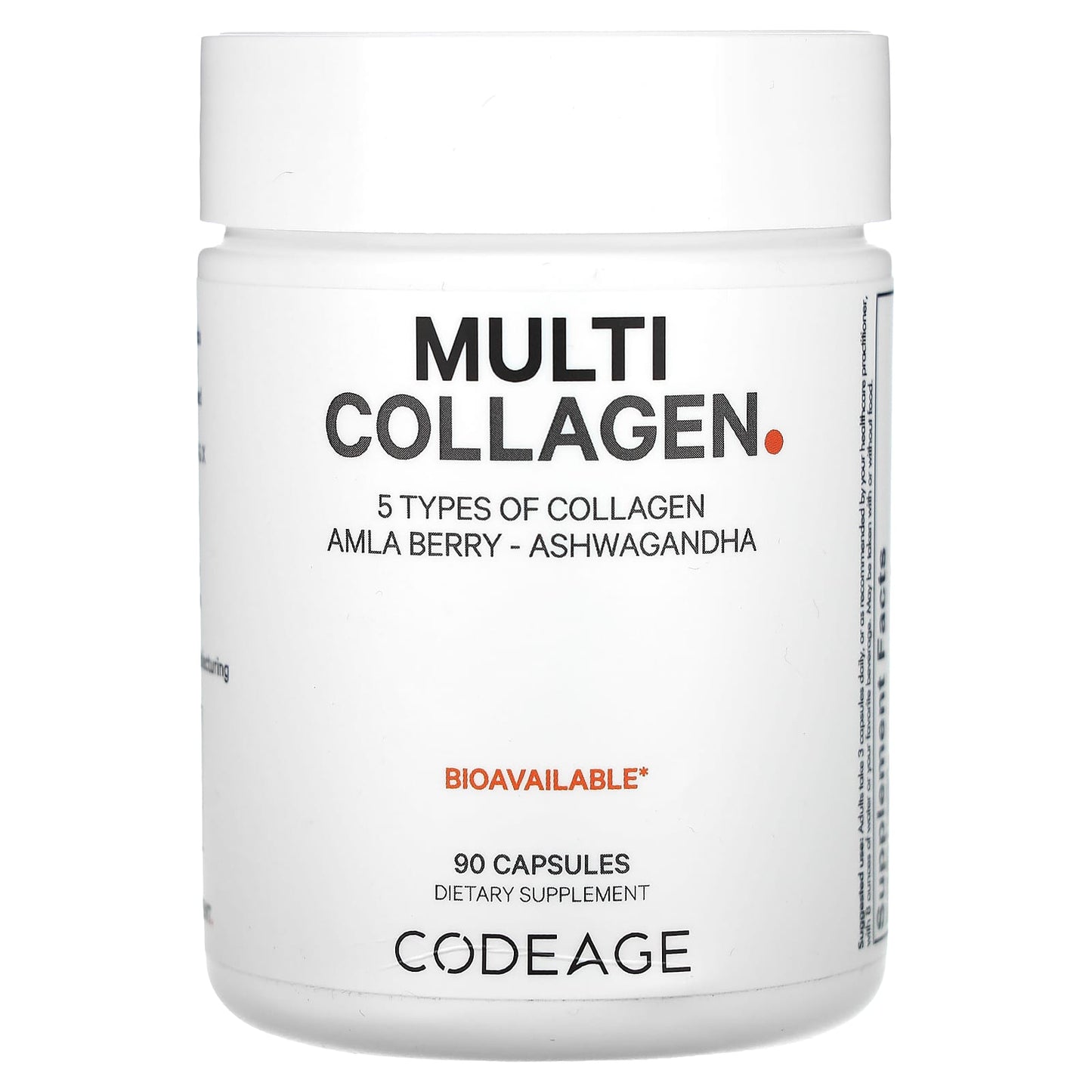 Unlock Youthful Skin with Codeage Multi Collagen Peptides | 90 Capsules - Image 1