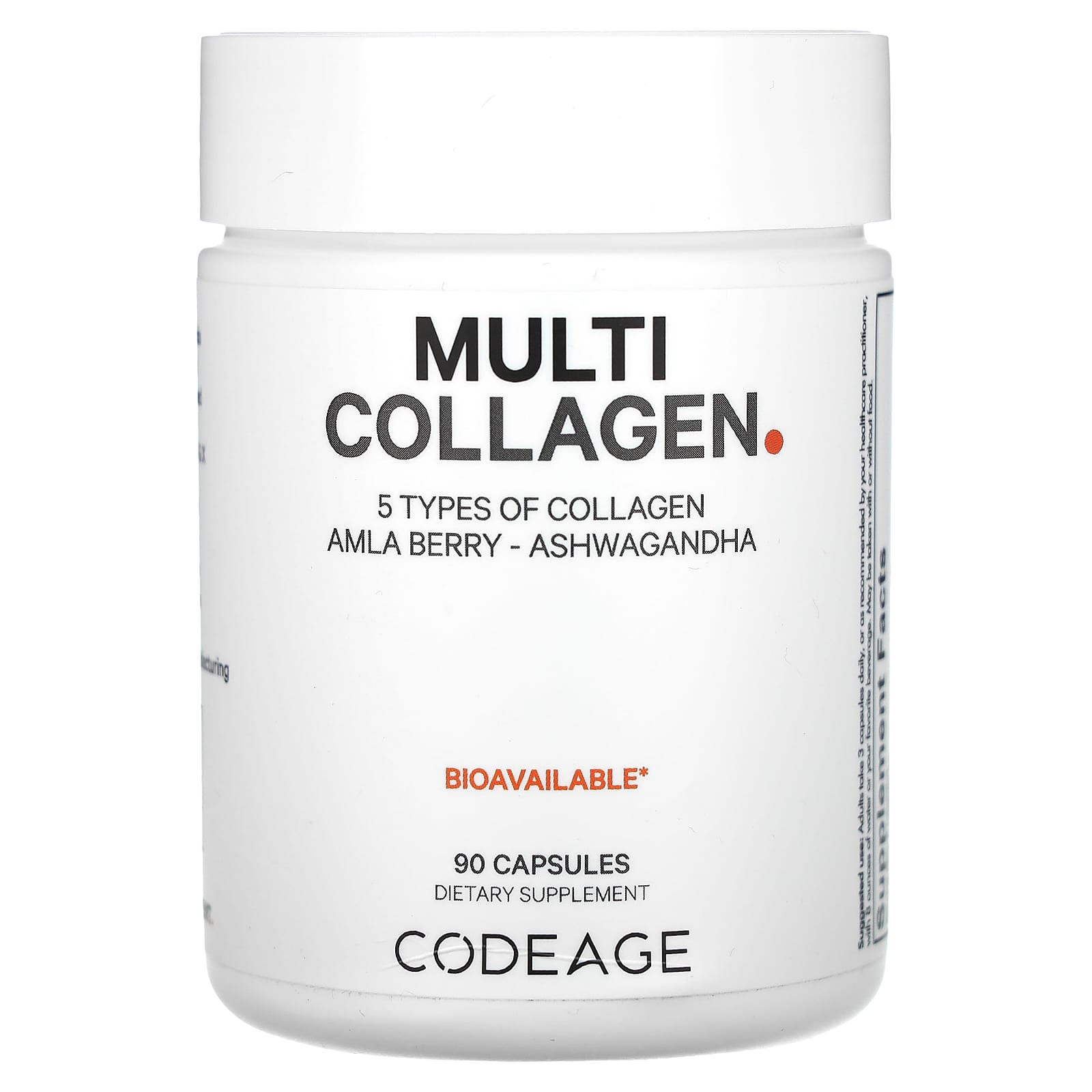 Unlock Youthful Skin with Codeage Multi Collagen Peptides | 90 Capsules - Image 1