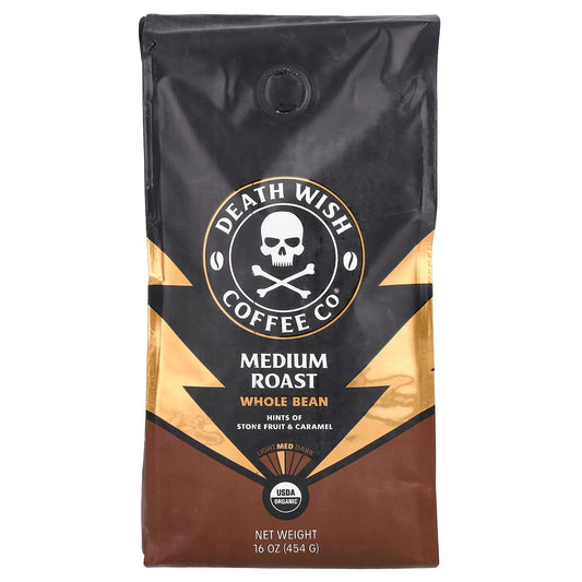 Death Wish Coffee: USDA Organic, Fair Trade, Strong, Medium Roast - Image 1