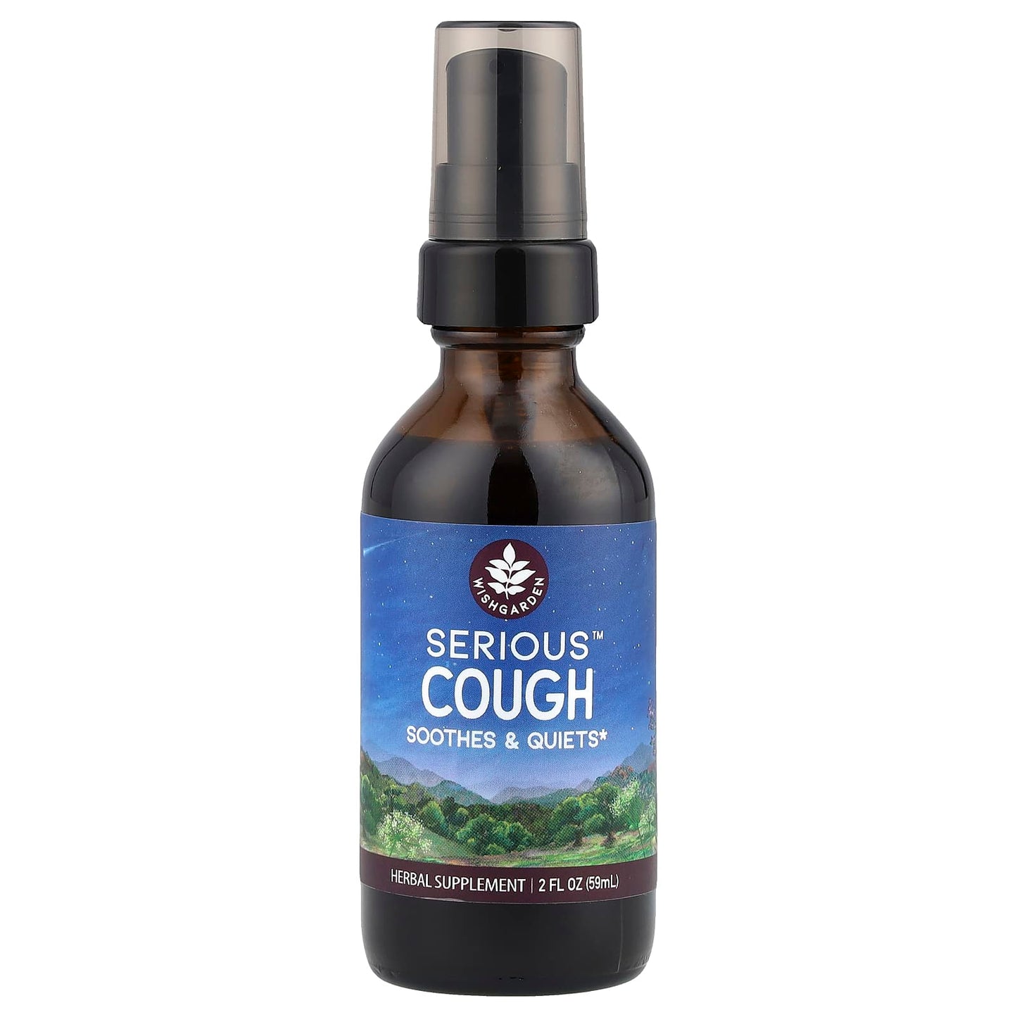 WishGarden Herbs, Serious™ Cough, Soothes & Quiets, 2 fl oz (59 ml) - Image 1