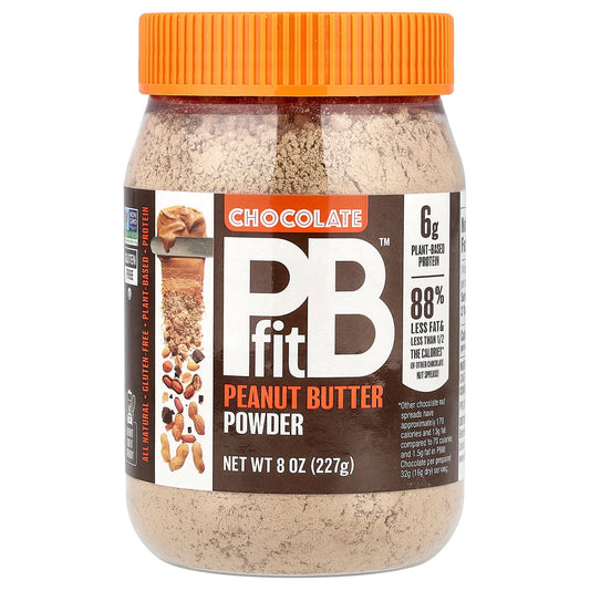PBfit, Peanut Butter Powder, Chocolate, 8 oz (227 g) - Image 1