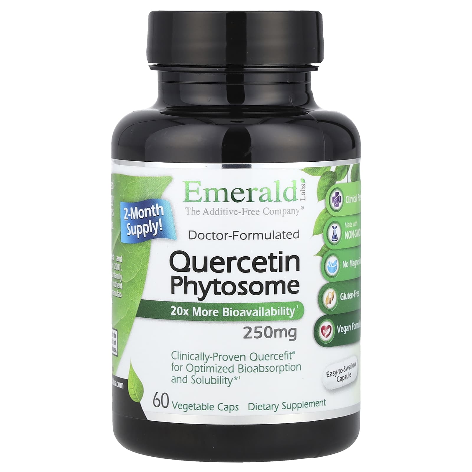 Quercetin Phytosome Supplement for Enhanced Absorption | 250mg 60 Caps - Image 1