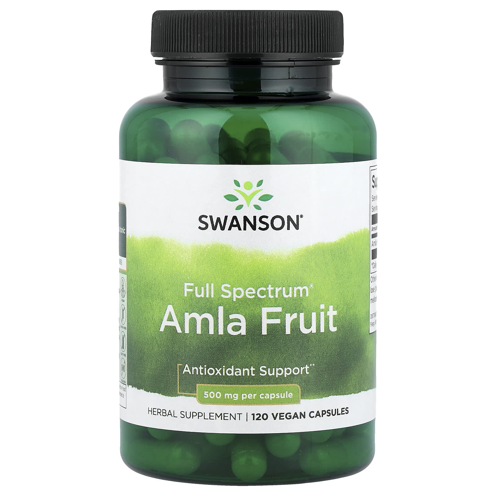 Swanson, Full Spectrum® Amla Fruit, 120 Vegan Capsules (250 mg per Capsule) - Image 1