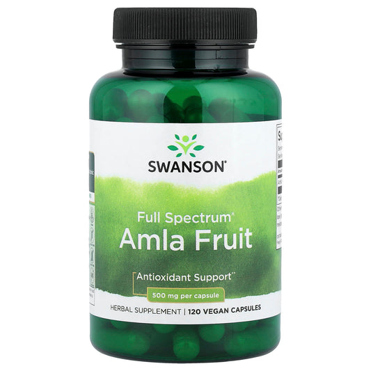 Swanson, Full Spectrum® Amla Fruit, 120 Vegan Capsules (250 mg per Capsule) - Image 1