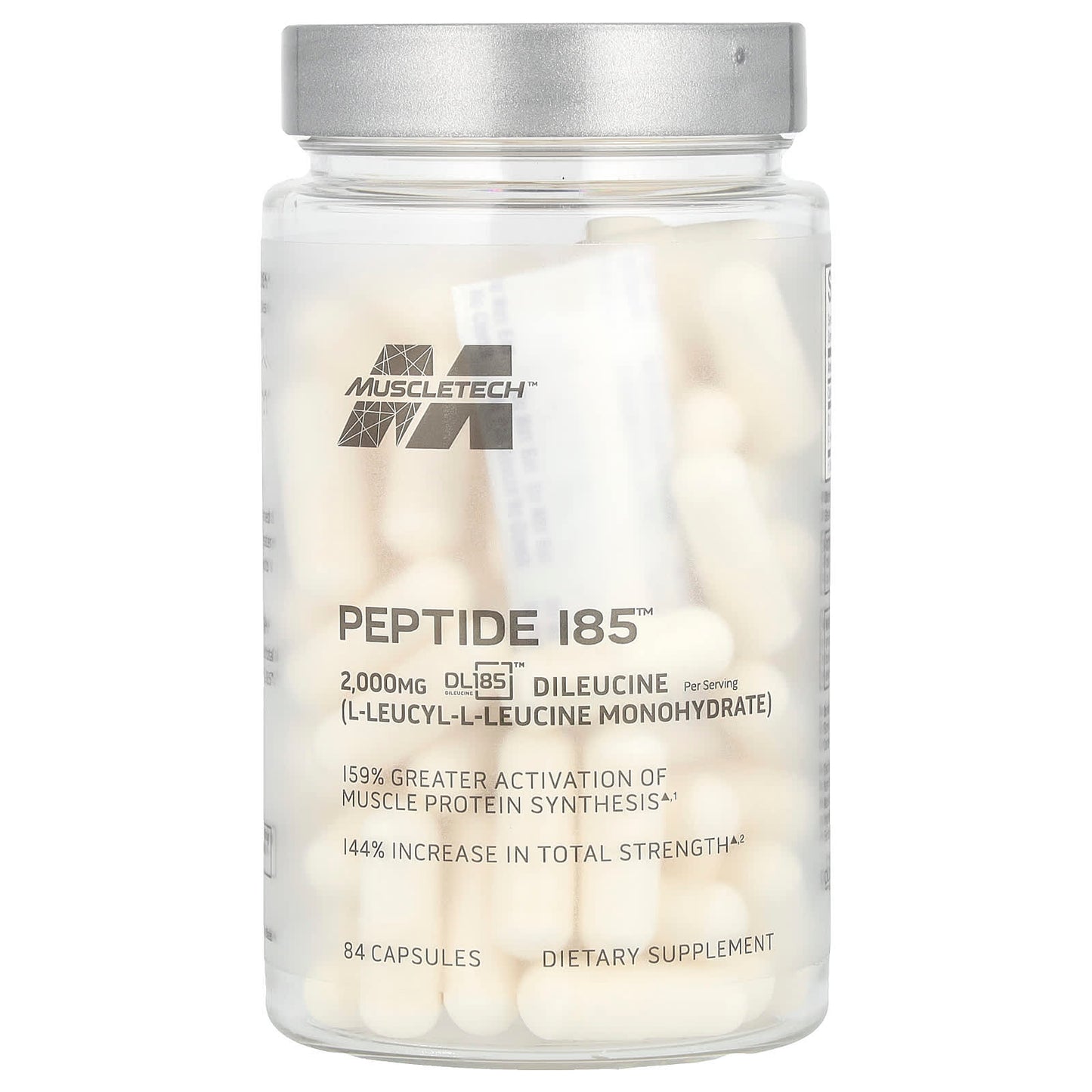 MuscleTech, Peptide 185™, 84 Capsules (666 mg per Capsule) - Image 1