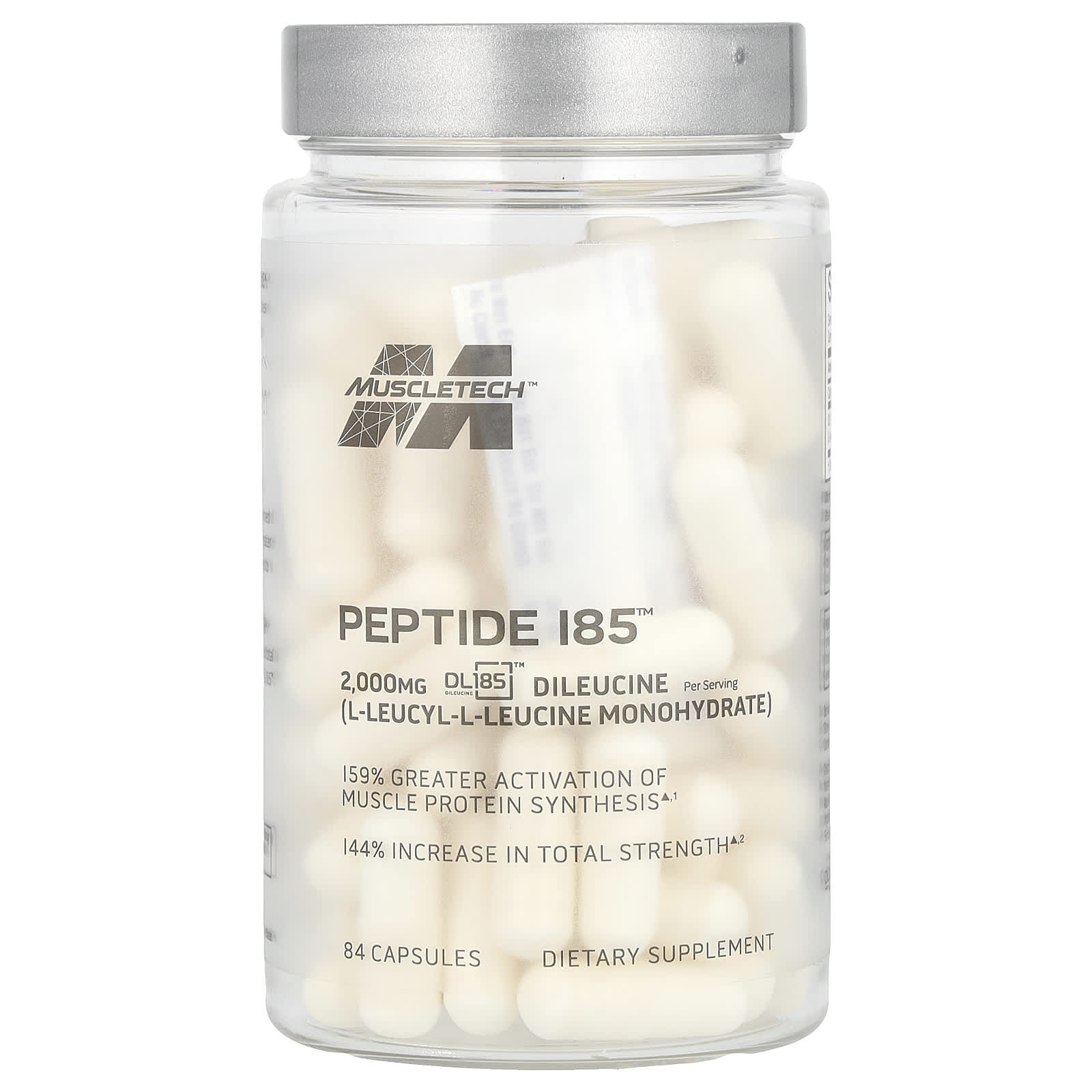 MuscleTech, Peptide 185™, 84 Capsules (666 mg per Capsule) - Image 1